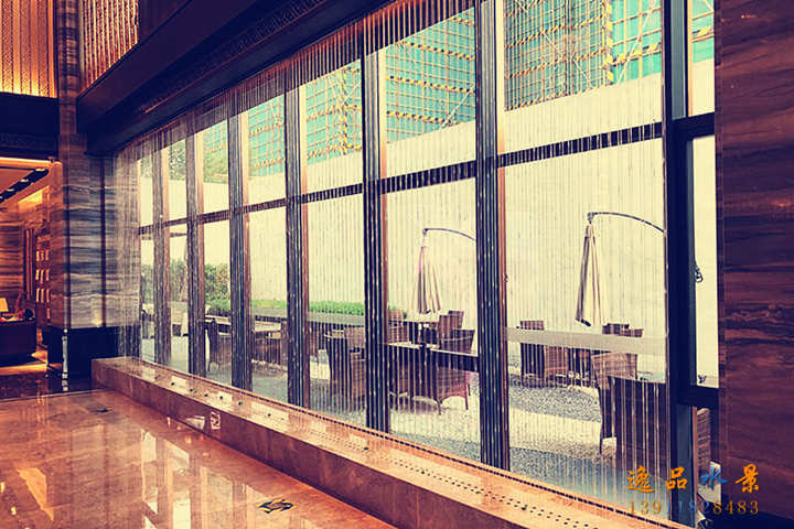 Clubhouse Line Water Curtain Flowing Landscape | Water Curtain Manufacturer