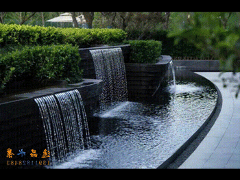 What size of water pump and corresponding water system are generally used for flowing water landscapes? | Water landscape design knowledge