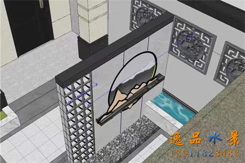 Analyzing the symbolism of the entrance water curtain wall | Feng Shui of the water curtain wall