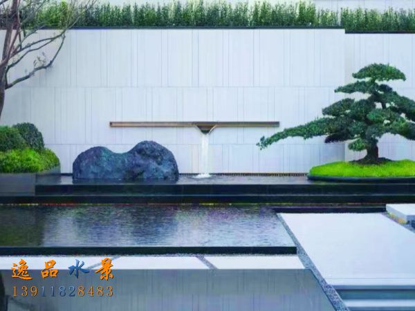 Design elements of courtyard garden water feature wall | Functional analysis of water feature wall