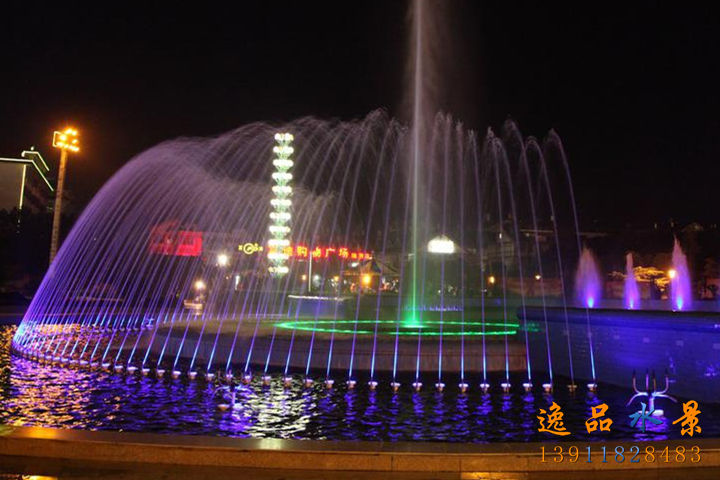 Square music fountain equipment